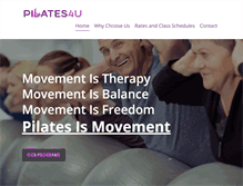 Tablet Screenshot of pilates4u.ca